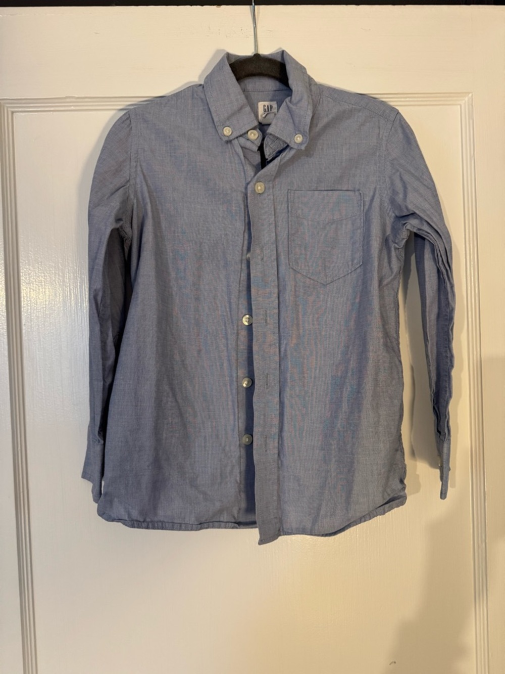 GAP Light Blue Button-Down Shirt with Chest Pocket